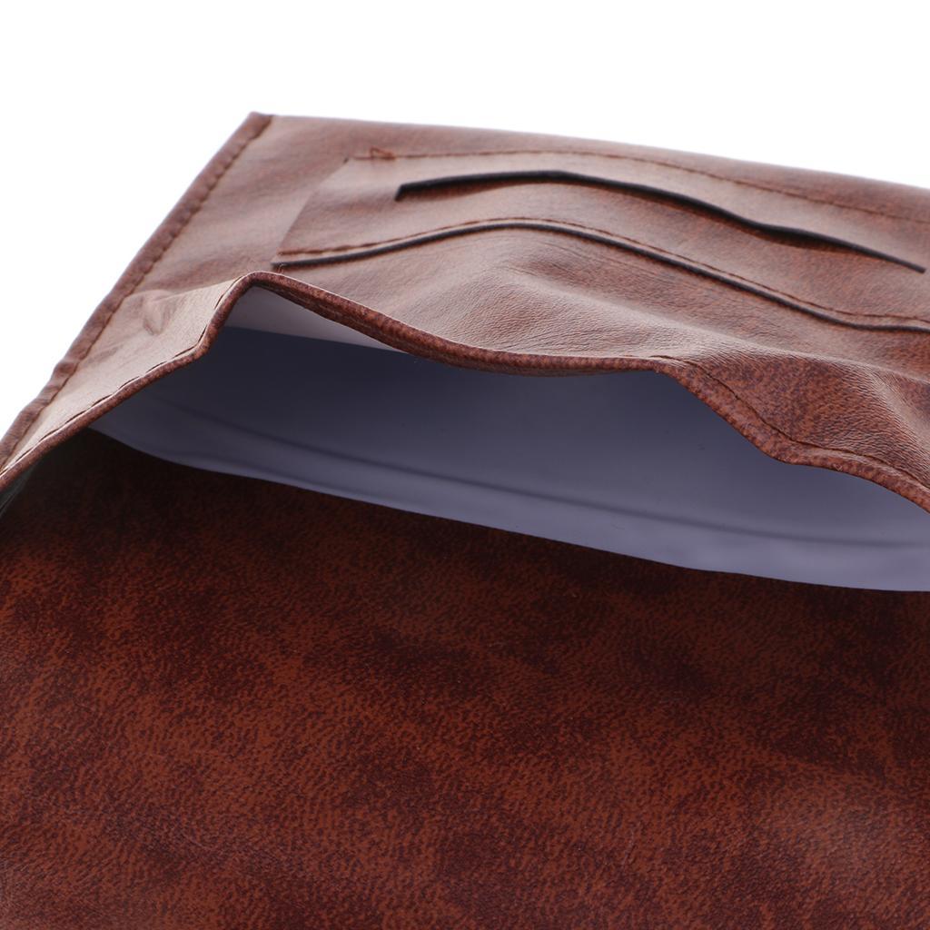 2pcs Portable PU Leather Tobacco Holder Pouch Bag Pipe Case