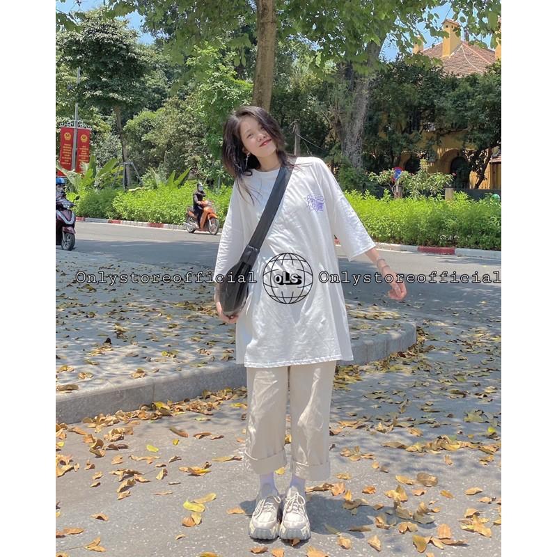 Set áo oversize+quần ống rộng