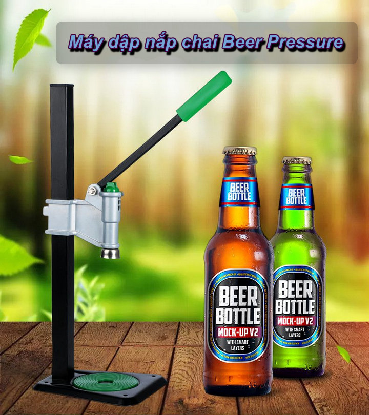 Máy dập nắp chai Beer Pressure - Home and Garden