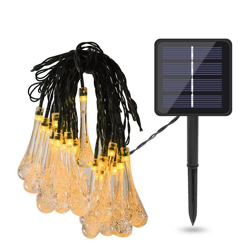 [LSP18] Đèn led trang trí Happyhome [SIÊU HOT] đèn nhấp nháy kiểu giọt thả nước năng lượng mặt trời Happyhome
