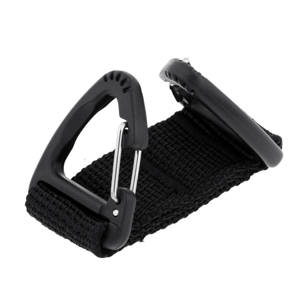 3 Pieces Outdoor Hiking Nylon Webbing Backpack Hooks