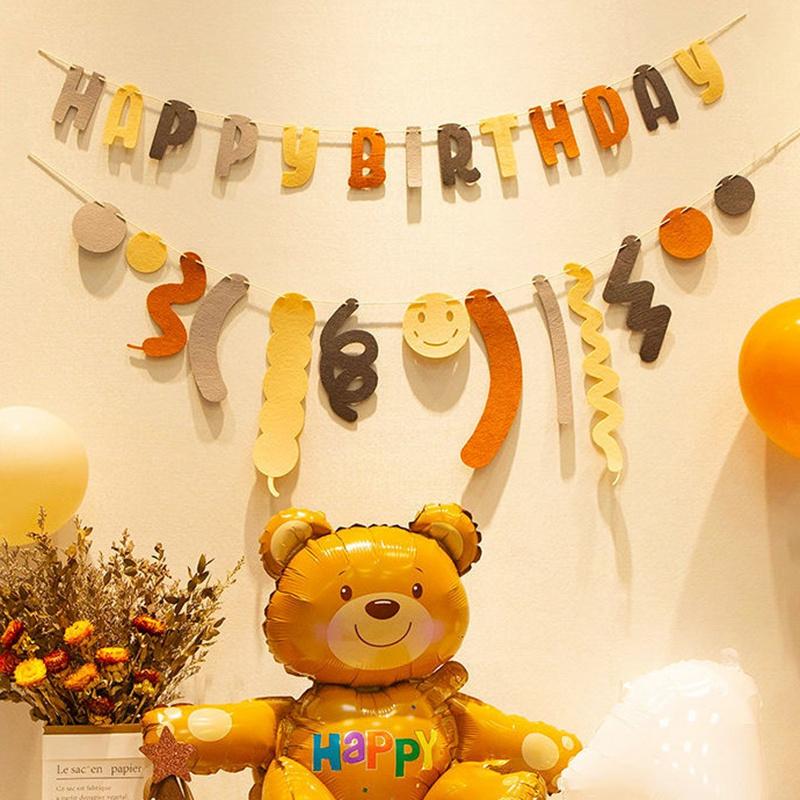 Dây chữ HPBD trang trí sinh nhật nhiều màu sắc