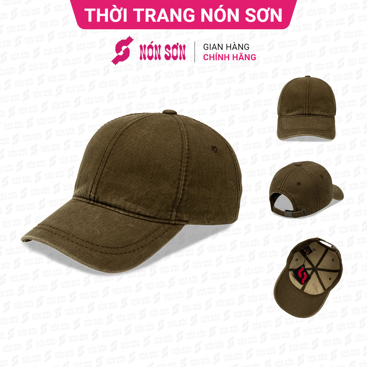 Mũ kết lưỡi trai nam nữ thời trang NÓN SƠN MC024B-NU1