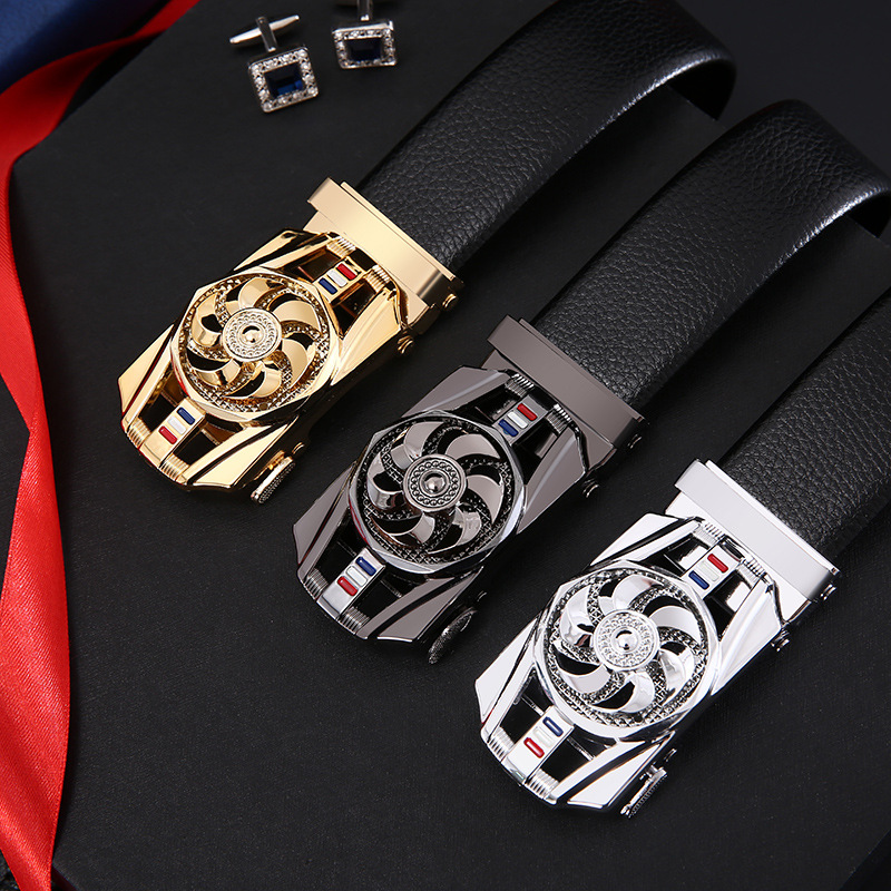 Thắt lưng nam mặt dài xoay cánh quạt D&D Fashion