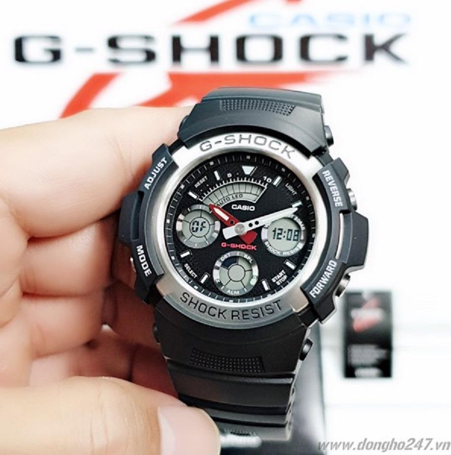 Đồng Hồ Casio Nam dây nhựa G-Shock AW-590-1ADR