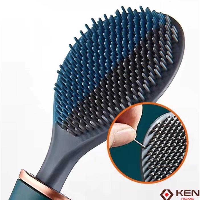 Cọ toilet, cọ nhà vệ sinh silicon cao cấp có hhoopj đựng 2 trong 1