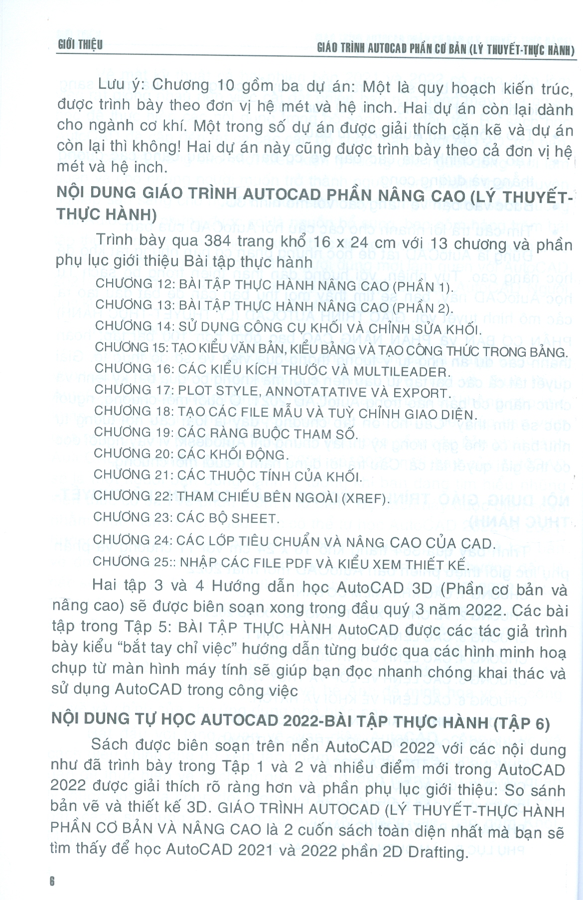 Combo 2 cuốn GIÁO TRÌNH AUTOCAD - PHẦN CƠ BẢN + NÂNG CAO