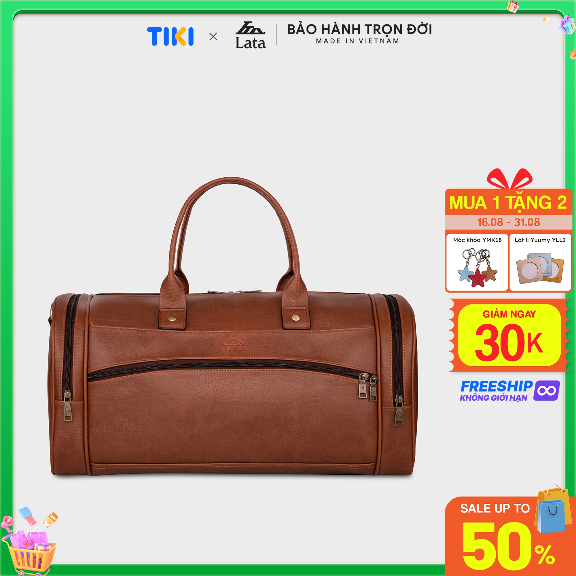 Túi du lịch thời trang cao cấp LATA TR15 nhiều màu