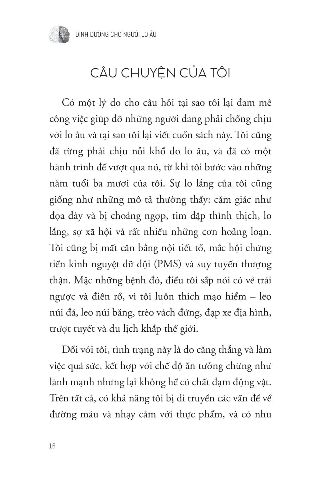 Sách - Dinh Dưỡng Cho Người Lo Âu