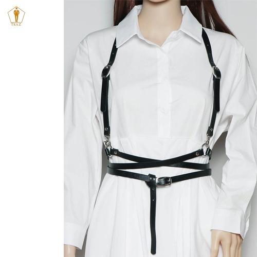 Dây đai giả da TRAZ với vòng chữ O thời trang sành điệu dành cho nữ