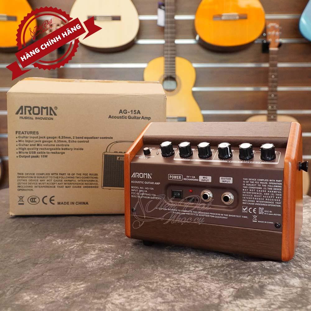 Ampli Guitar Acoustic Aroma AG10A, AG15A, AG26A - Hàng Chính Hãng