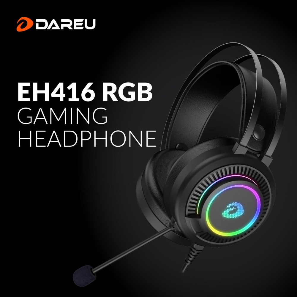 Tai Nghe Gaming Dareu EH416 RGB (Phiên Bản Nâng Cấp Với Led RGB) - Hàng Chính Hãng