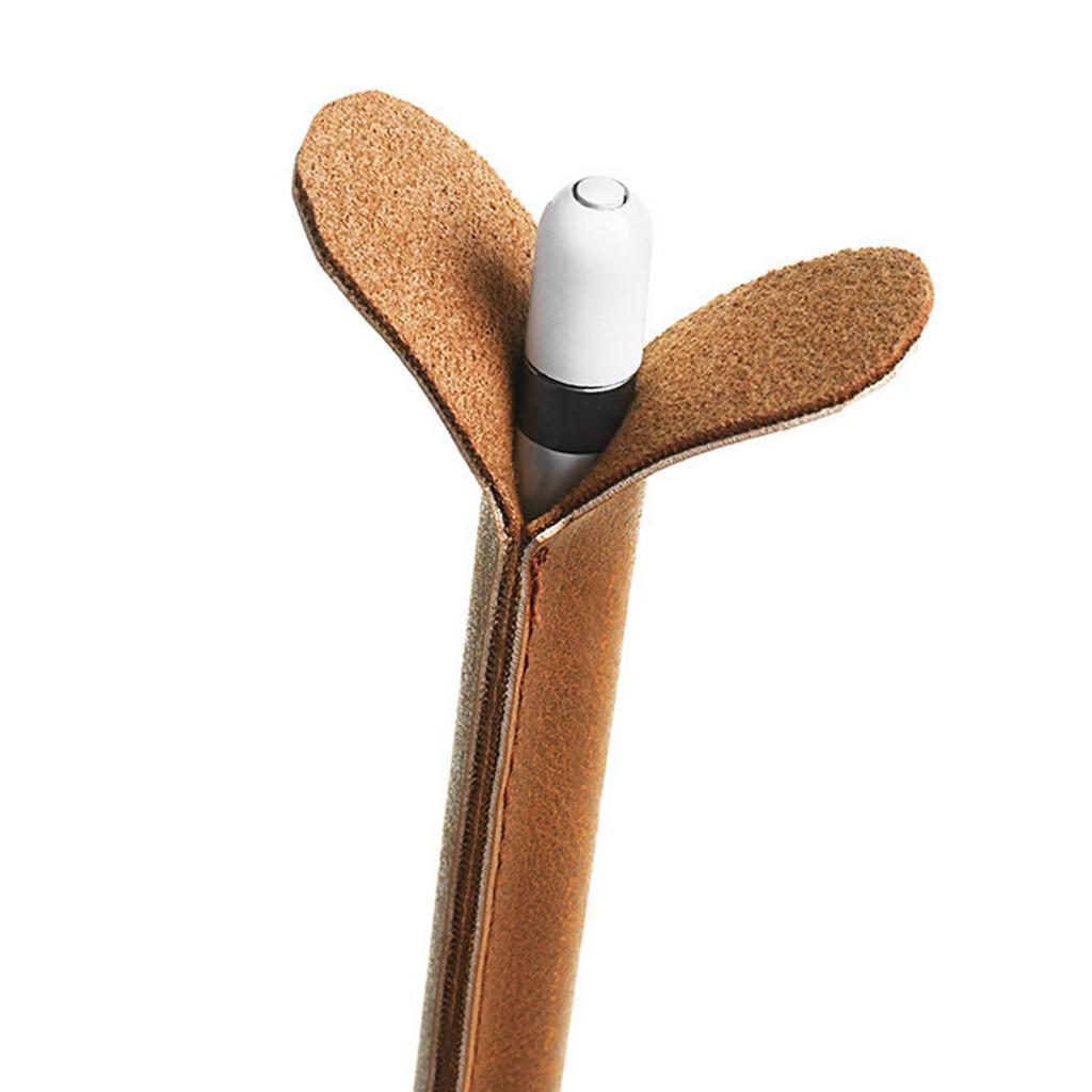 For Pro Pencil Holder Pocket Leather Case Sleeve Pouch Case Brown