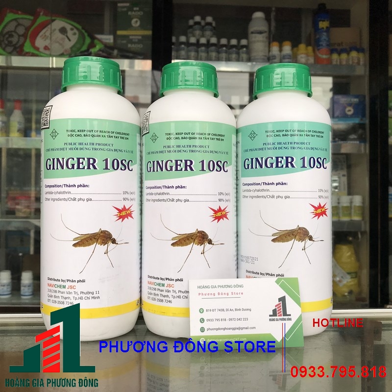 Thuốc diệt muỗi và côn trùng GINGER 10SC