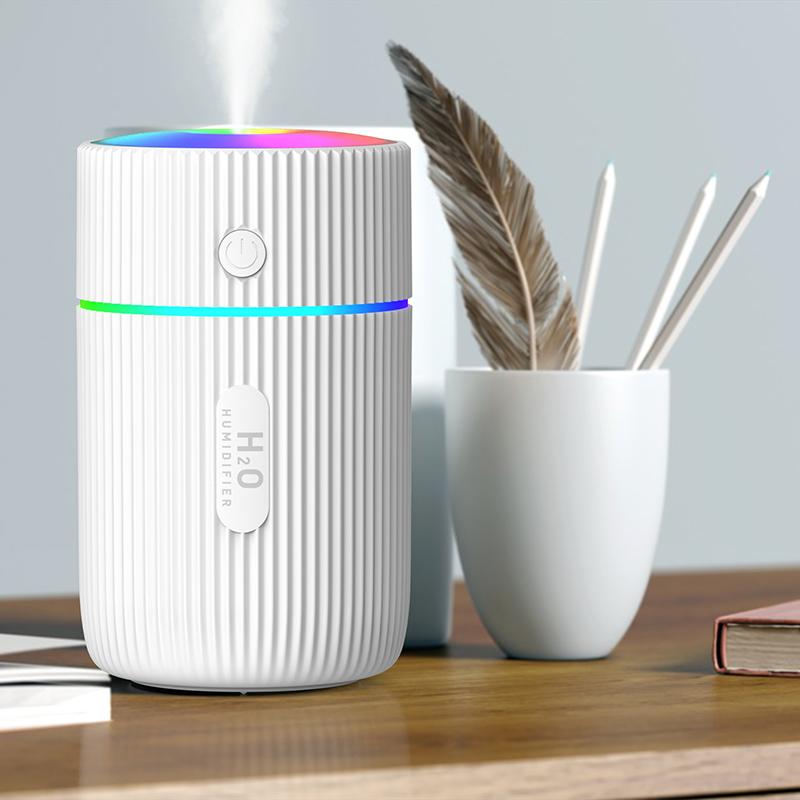 CDEN Máy Tạo Độ Ẩm Phun Sương Di Động Siêu Âm Thanh Mini Máy Tạo Độ Ẩm Không Khí Khuếch Tán Cho Nhà Xe Hơi USB Phun Sương Tạo Ẩm Hình Ếch Con Máy Làm Có Đèn LED Ban Đêm Lâm