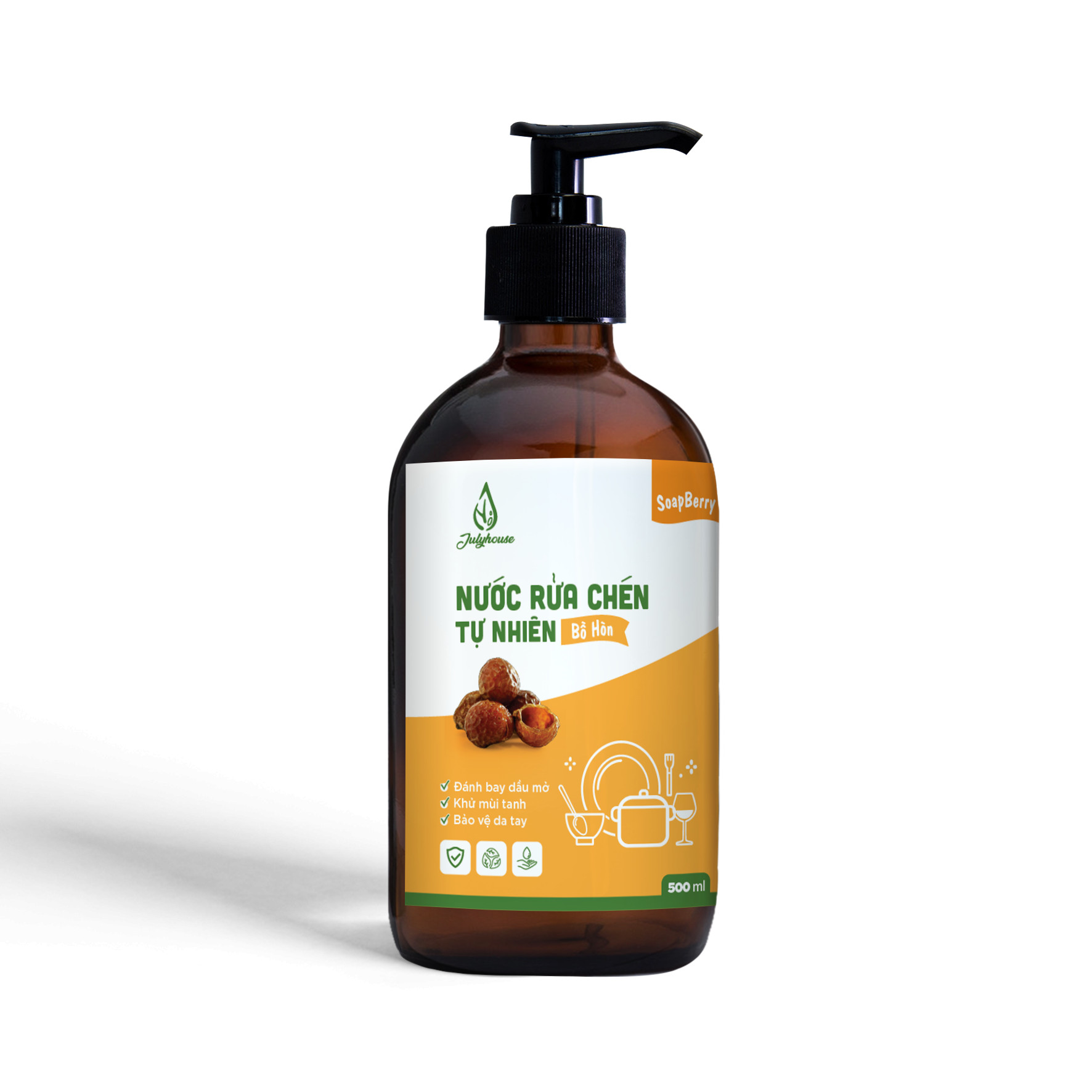 Nước rửa chén JULYHOUSE Bồ Hòn 500ml
