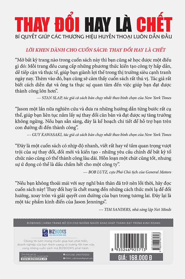 Thay đổi hay là chết ( Tặng BookMark)