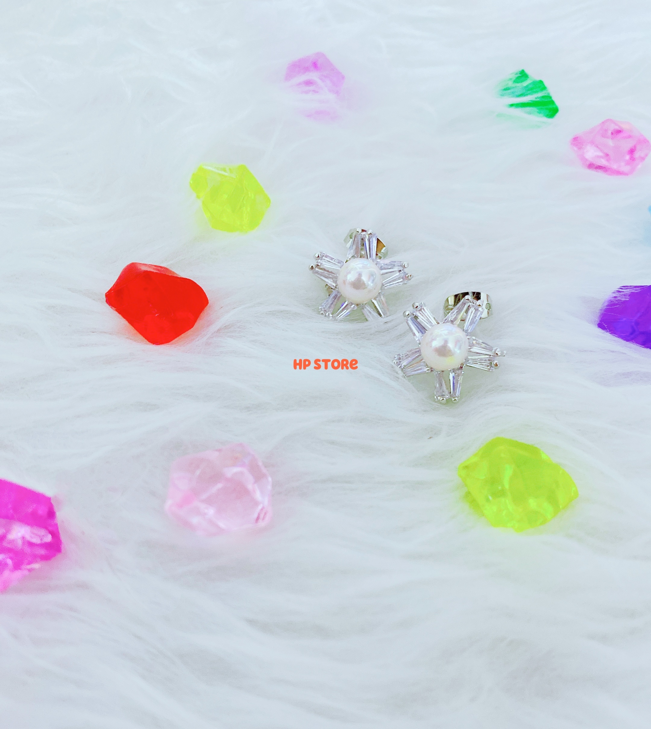 Bông Tai Nữ Sao Ngọc Trai Màu Bạc Sang, Bền Màu, Hàng Đẹp Hàng Thiết Kế Sắc Sảo Mẫu Mới