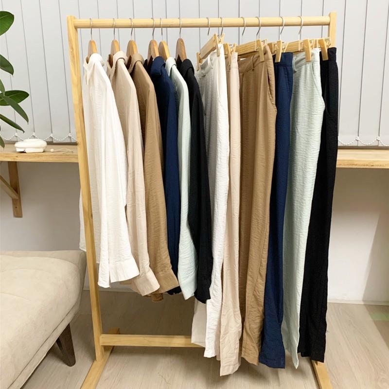 Sơmi Thô / Set Đũi lụa RAGLAN COTTON SHIRT / SILK LINEN SET - Có bán lẻ áo, quần