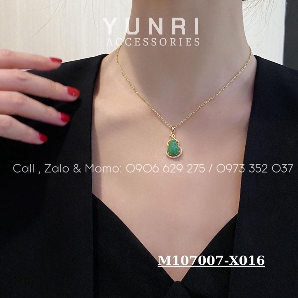 Dây chuyền nữ mảnh ngọc tam giác thiết kế thanh lịch sang trọng YUNRI ACCESSORIES M107002