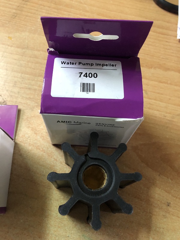 Cánh quạt bơm nước làm mát cano Nissan Tohatsu 40-140HP, 3B7-65021-1 3C7-65021-1