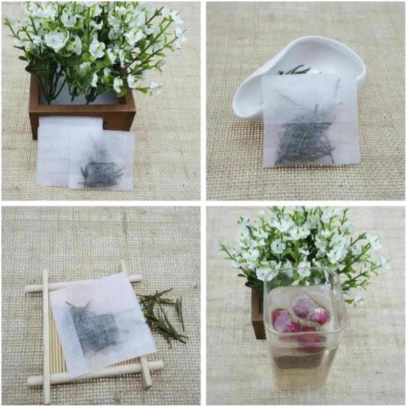 Bộ 100 túi rỗng dùng lọc trà tiện lợi chất lượng cao