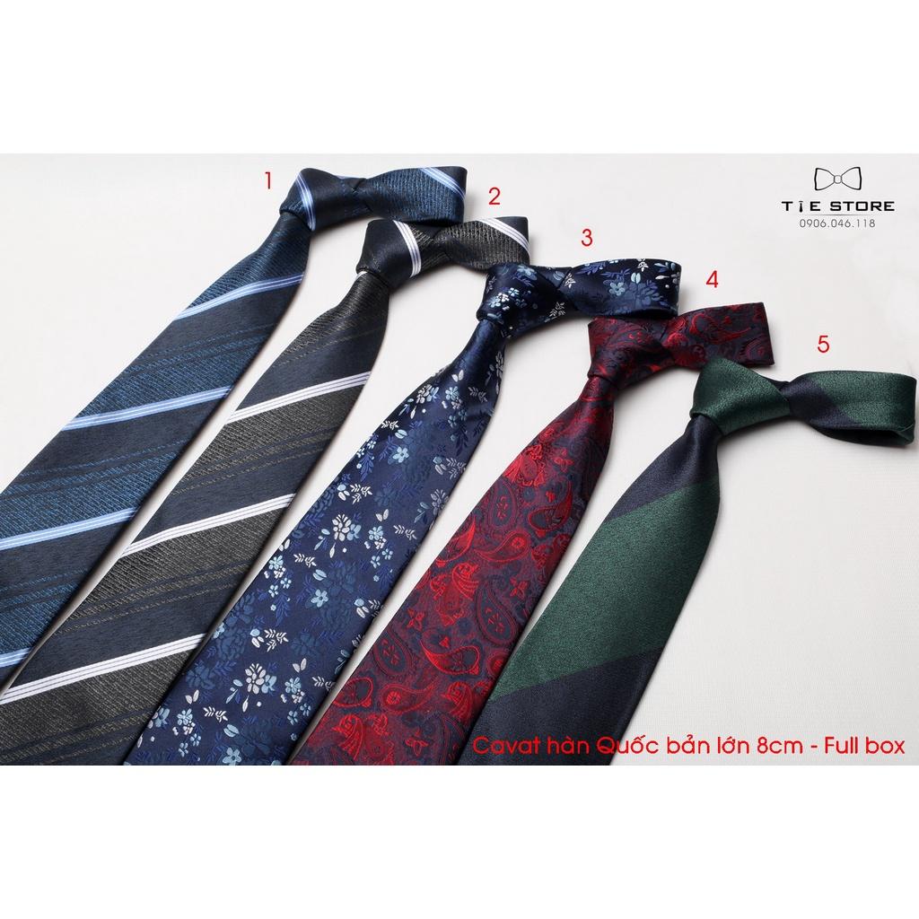 Cavat 8cm bản lớn Hàn Quốc cao cấp, nhiều mẫu - Tặng kèm hộp Full box