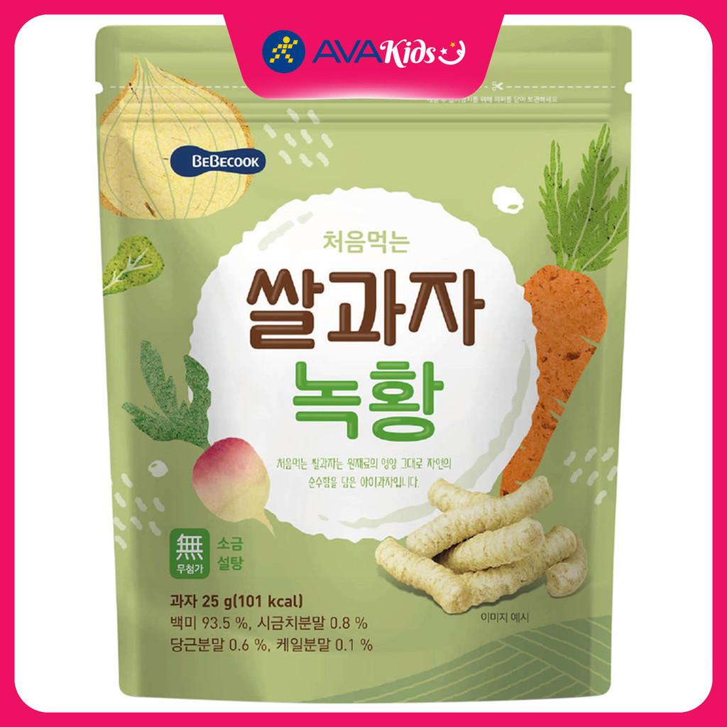 Bánh gạo ăn dặm BeBecook vị rau củ gói 25g (từ 7 tháng) - Hàng Chính Hãng