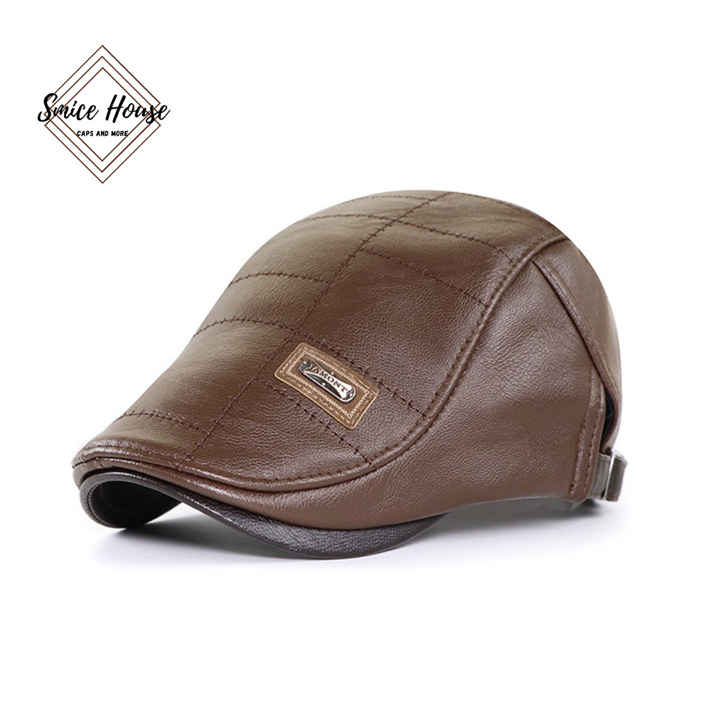 Nón beret da nam Jamonts hàng nhập cao cấp- Smice House- Mũ nồi nam cao tuổi món quà tuyệt vời cho ông và bố hàng nhập khẩu