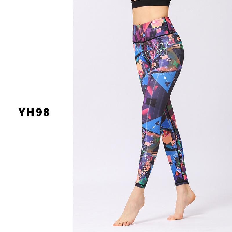Năm 2018 in Tập Thể Dục Quần Legging Lưng Cao, Tập Yoga Quần Co Giãn Quần Legging Nữ Tập Gym Nữ Quần Tập Luyện Tập Yoga Chạy Chặt Quần