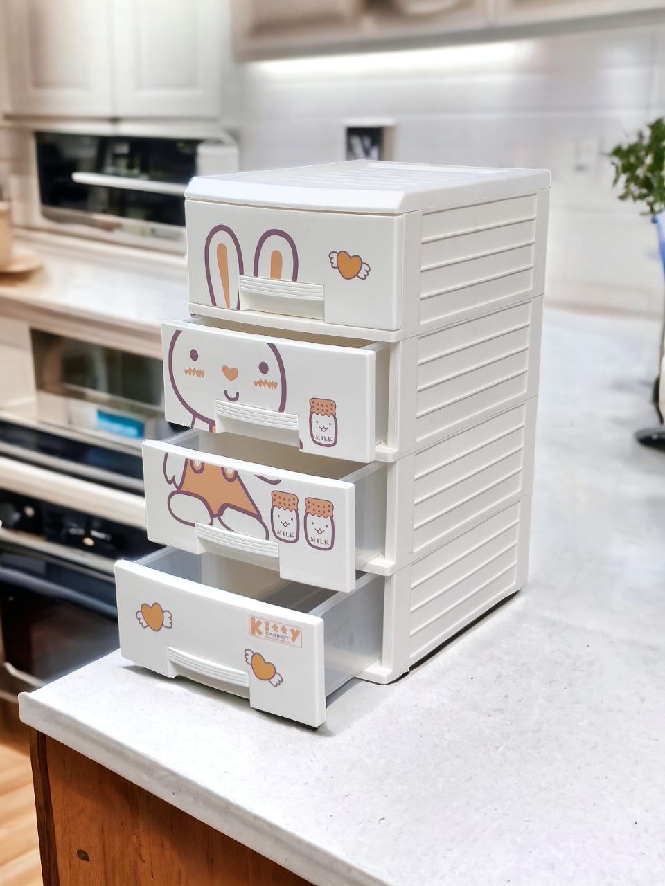 TỦ NHỰA 4 TẦNG KIT TY ĐỰNG ĐỒ ĐA NĂNG MÀU TRẮNG