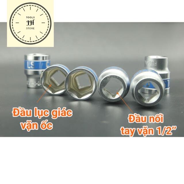 Đầu Nối Tuýp ngắn 1/2 lẻ đủ số - Đầu Khẩu 1/2 Lục Giác Đủ số - inbox để cần tư vấn, có thể mua trực tiếp