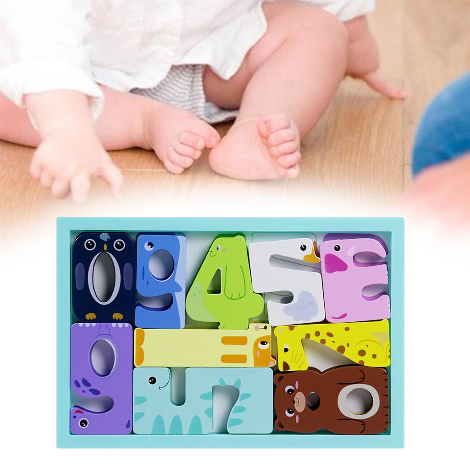 Puzzles Wooden Jigsaw Birthday Gifts Learning Sorting cartoon Baby
