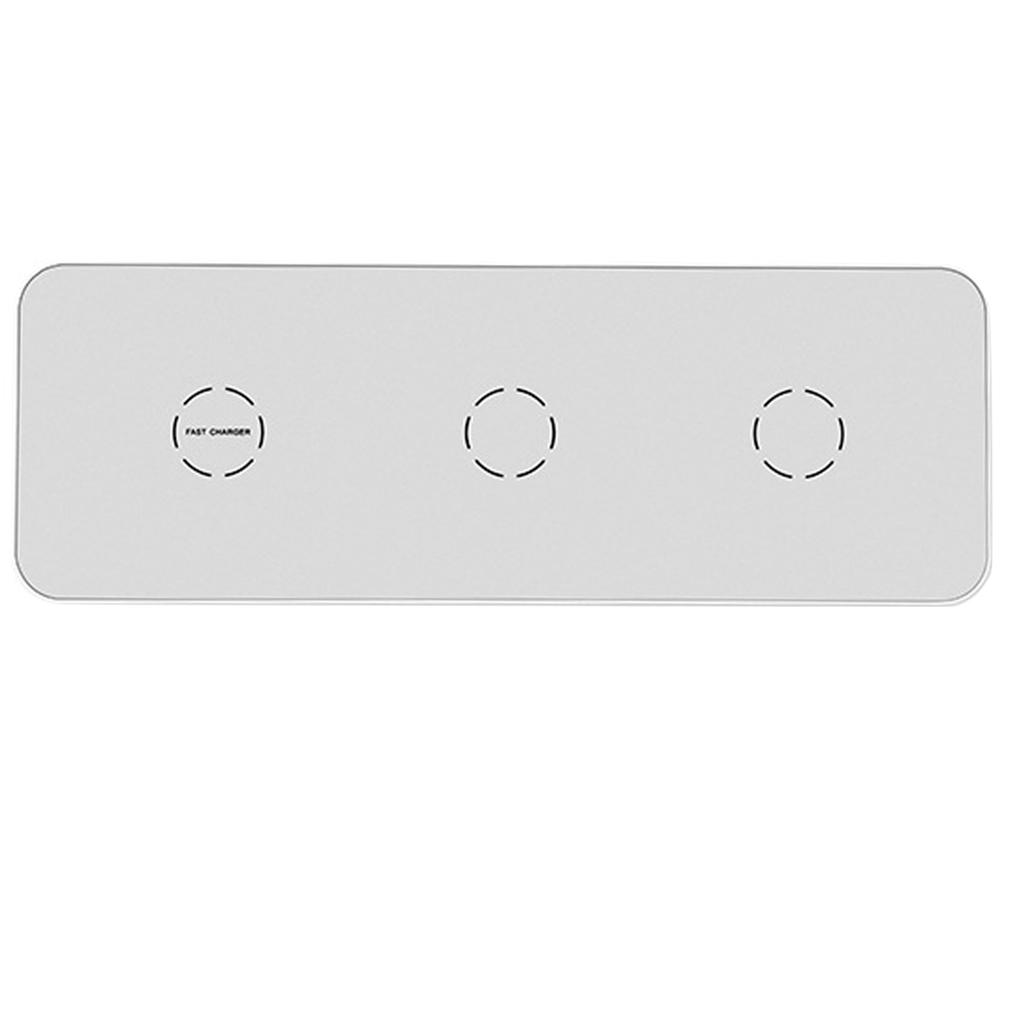 3 in1 Wireless Fast Charger Charging Stand Dock Pad for iWatch Phone US Plug