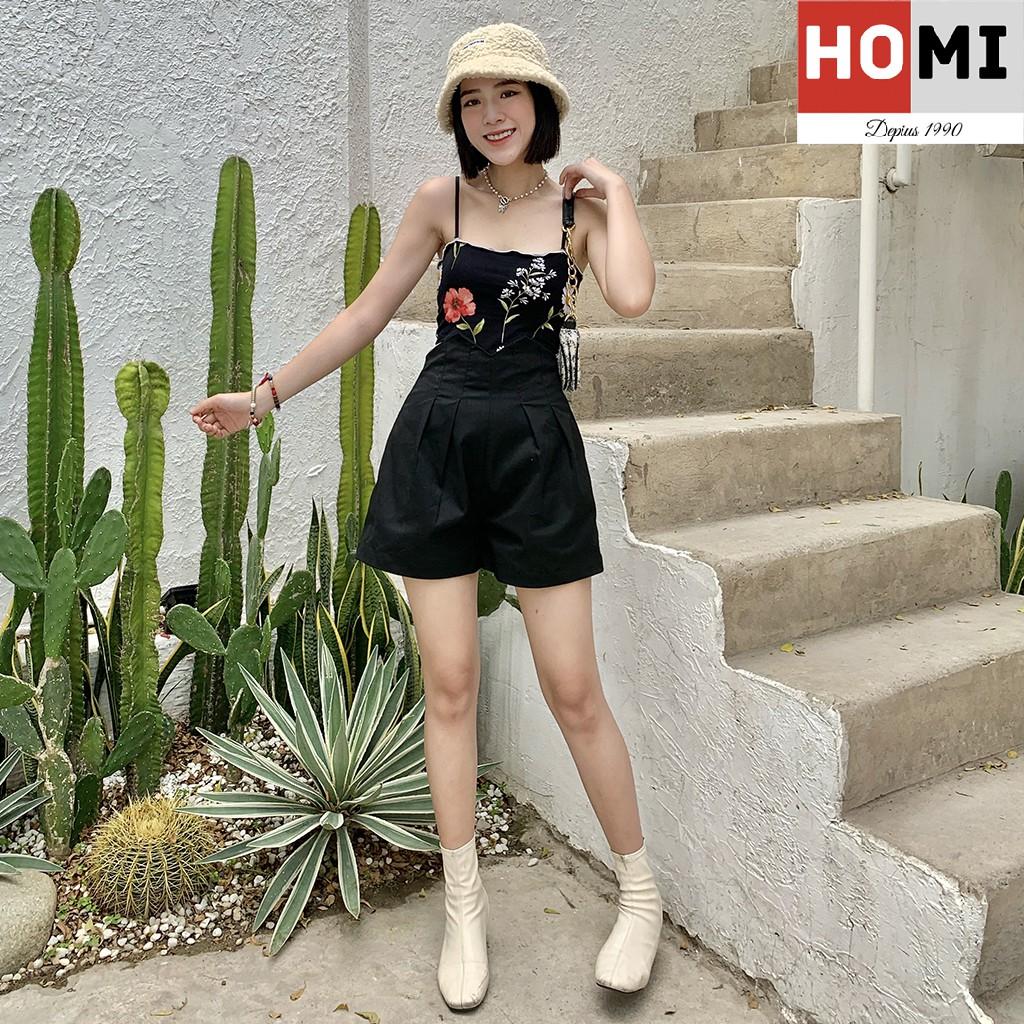 Áo dây thun họa tiết hoa lá mùa hè Homi Fashion