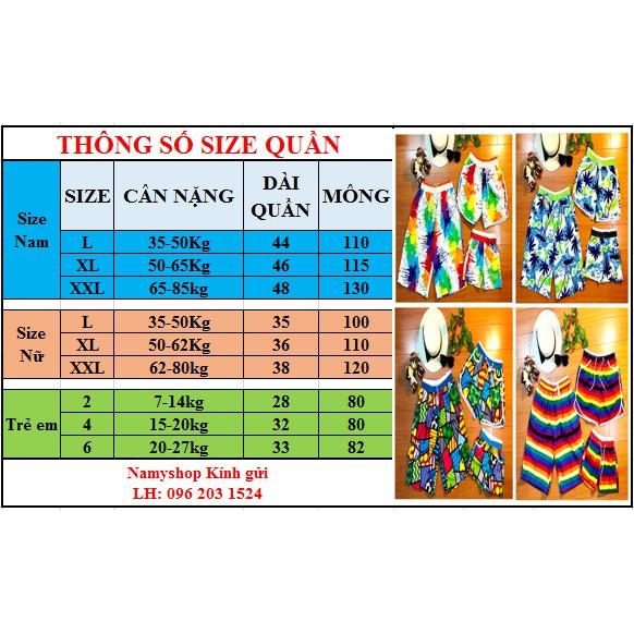 Quần đi biển cuople, vải Kate Thái