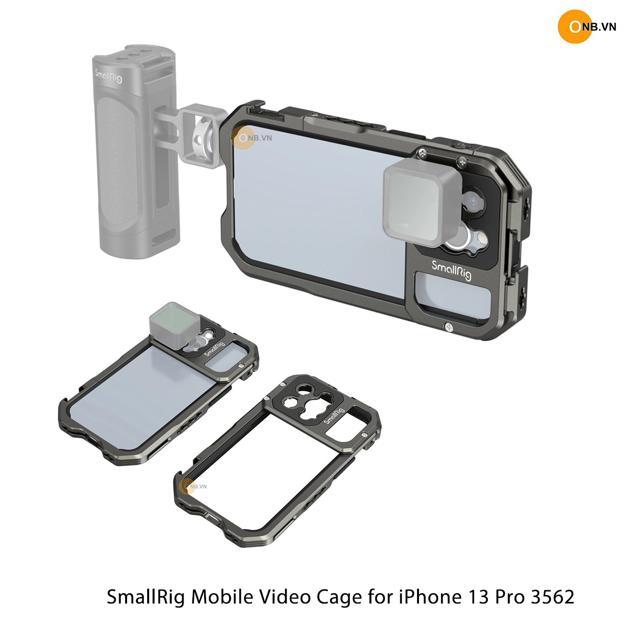 SmallRig Cage i-Phone 13 Pro - Khung bảo vệ kim loại hỗ trợ quay 3562