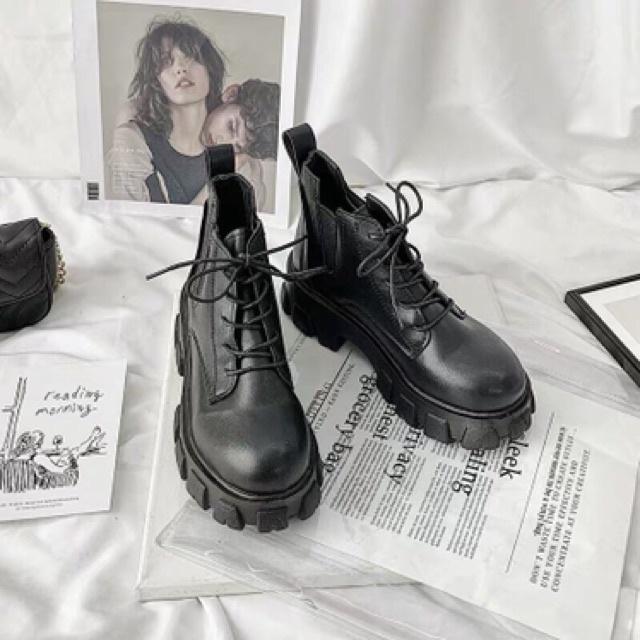 Boots ulzzang cổ lửng thời trang nữ mới