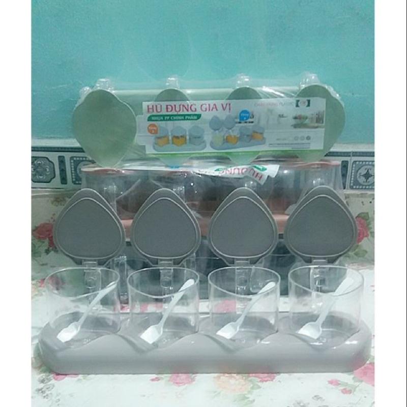 Hủ đựng gia vị 4 món