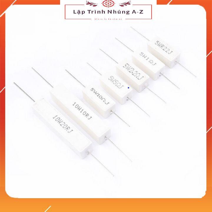 [Lập Trình Nhúng A-Z][G33] Điện Trở Sứ 5W 5% Giá Trị Từ 0.22R Đến 20R