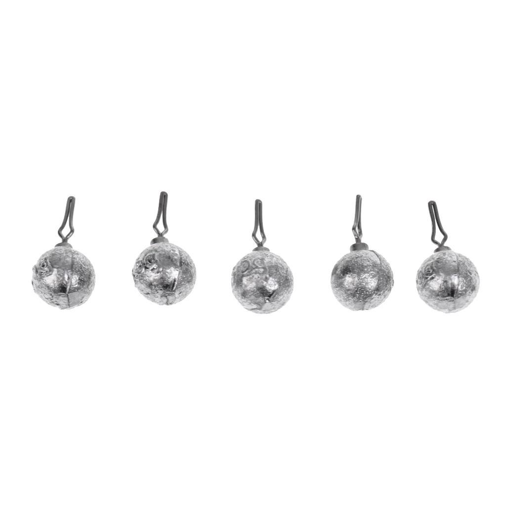 Lead Fishing Sinkers Lead Round Balls Weights Quick Insert Lead Sinker For Fishing Accessories