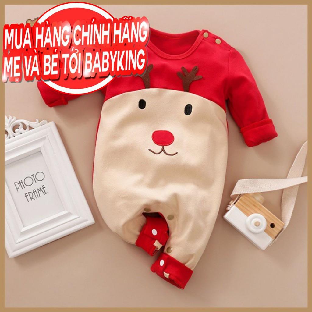 BodySuit giáng sinh noel cho bé,áo liền quần dễ thương dài tay ngắn tay cho bé gái và bé trai đáng yêu,cotton 100%.