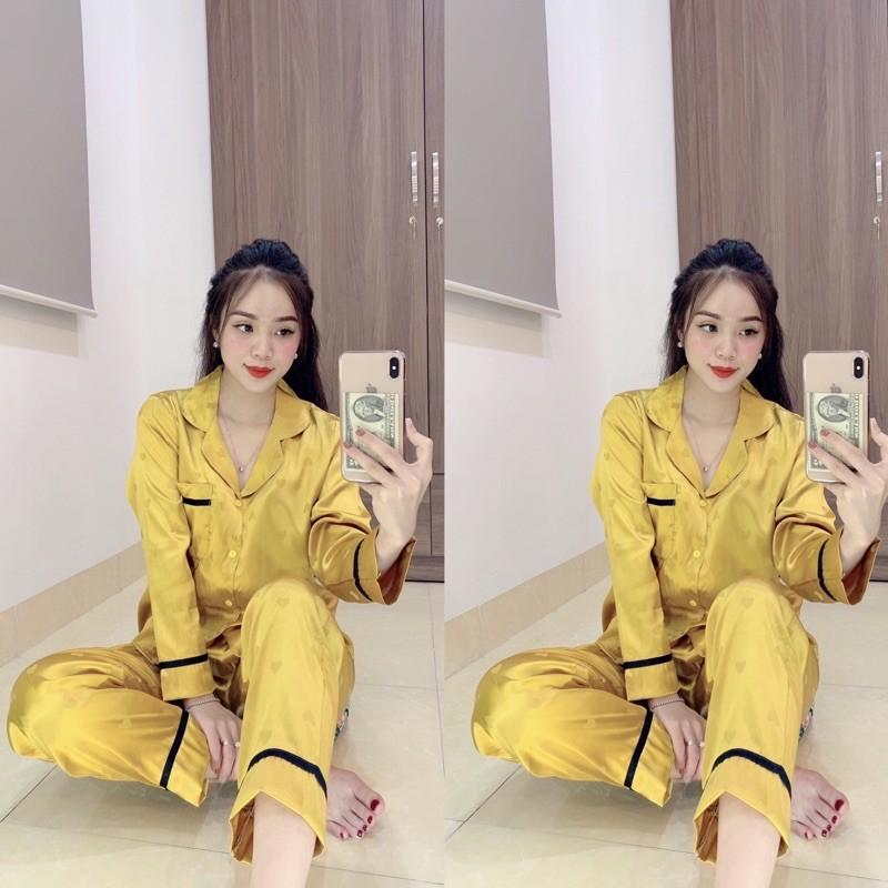 BỘ MẶC NHÀ PIJAMA LỤA GẤM