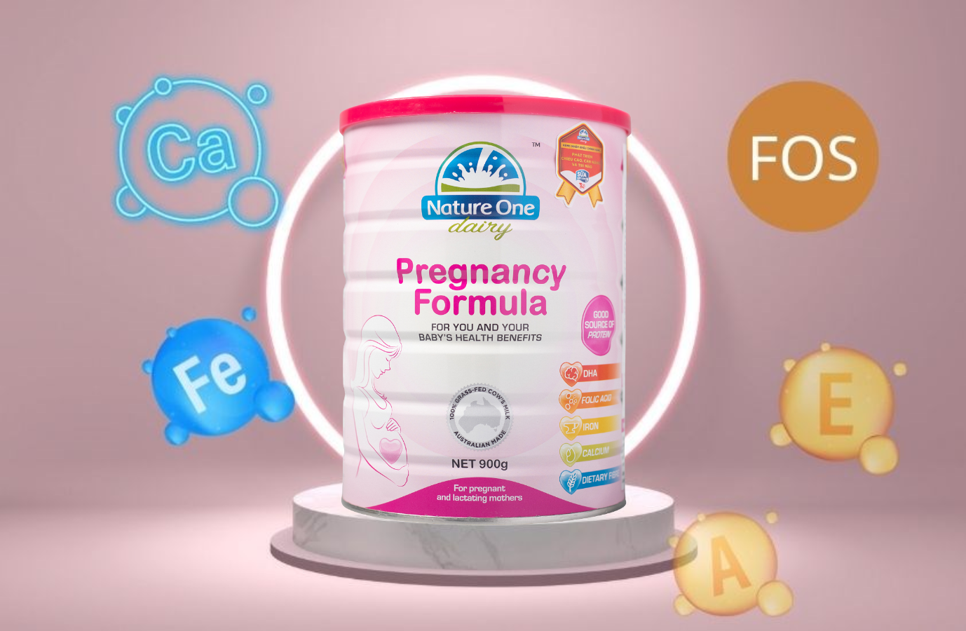 Sữa Công Thức Cho Phụ Nữ Mang Thai Nature One Dairy Pregnancy Formula – Bổ Sung Vitamin Và Khoáng Chất Thiết Yếu - Hàng Nhập Khẩu Chính Hãng