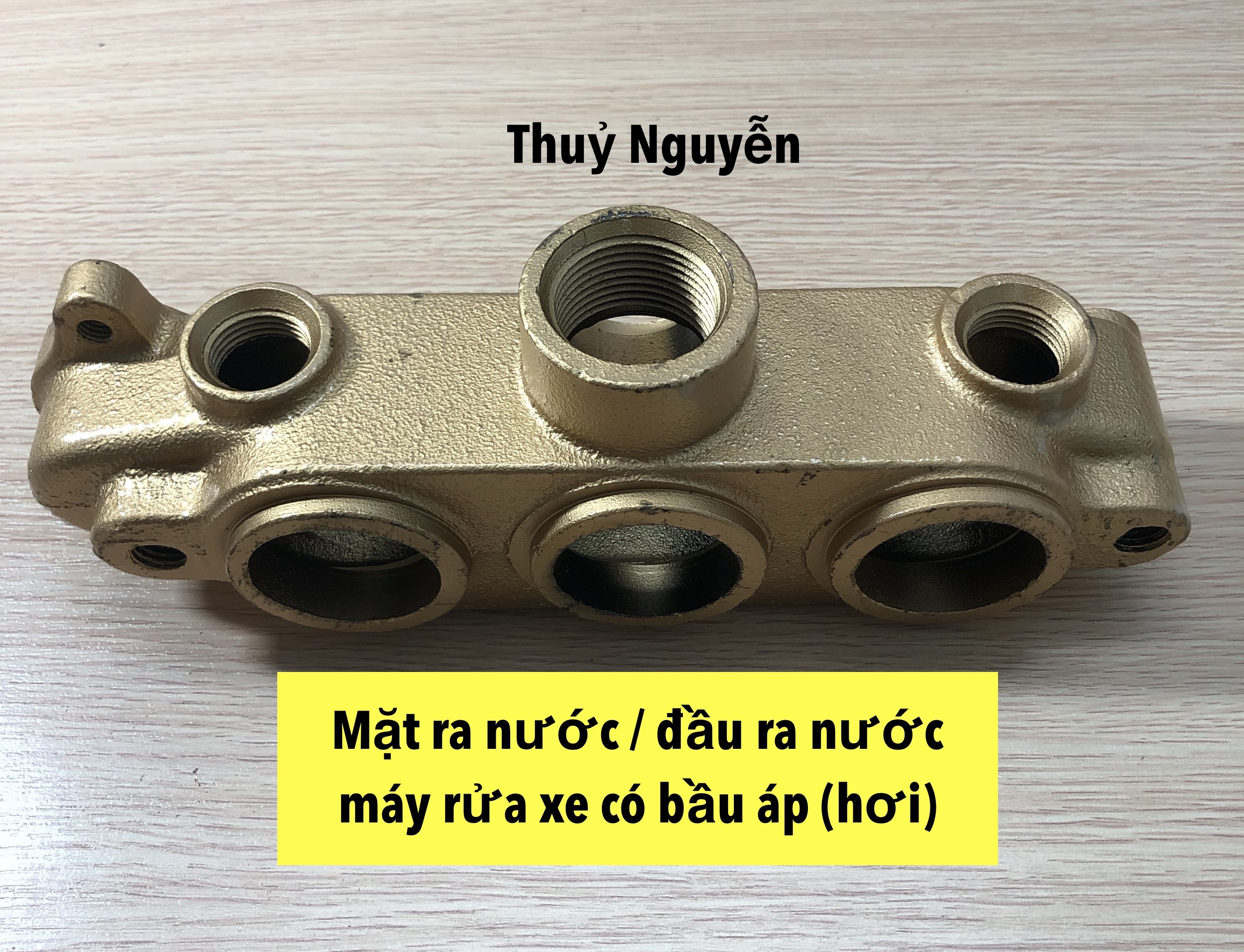 Mặt ra nước/ đầu ra nước máy rửa xe có bầu áp 1hp, 2hp, 5hp, 7hp và 10hp