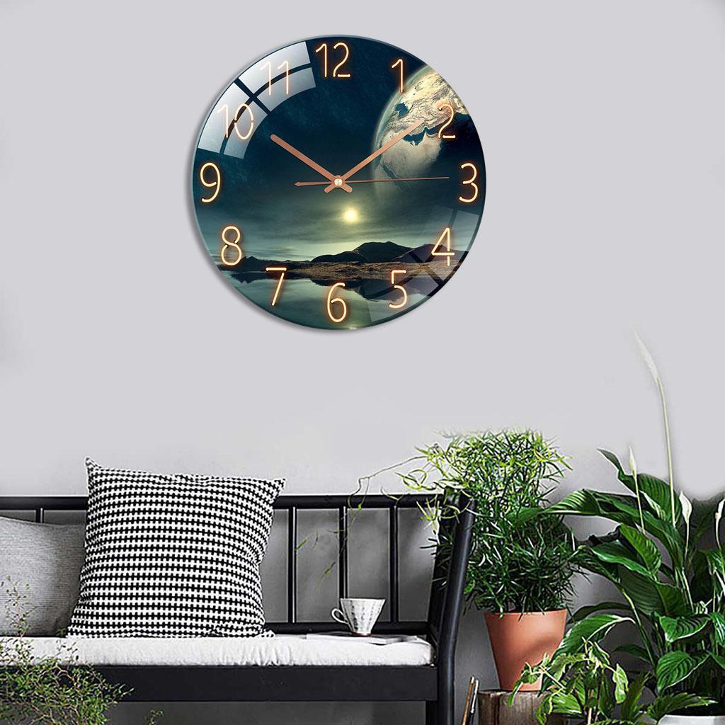 30cm Silent Wall Hanging Clock for Living Room
