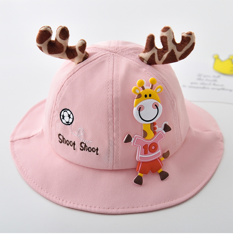 [KIDHAT] Mũ hoạt hình trẻ em bo vành hình hươu cao cổ dễ thương mang đi học đi chơi thoải mái êm nhẹ NaHi ngochieu1111