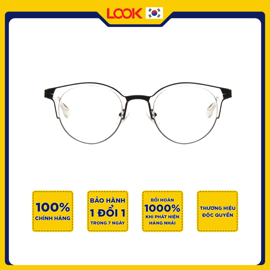 Gọng Kính Cận Nữ LOOK LK835262YF Nhựa TR90 Oval Nguyên Khung - Hàng Chính Hãng
