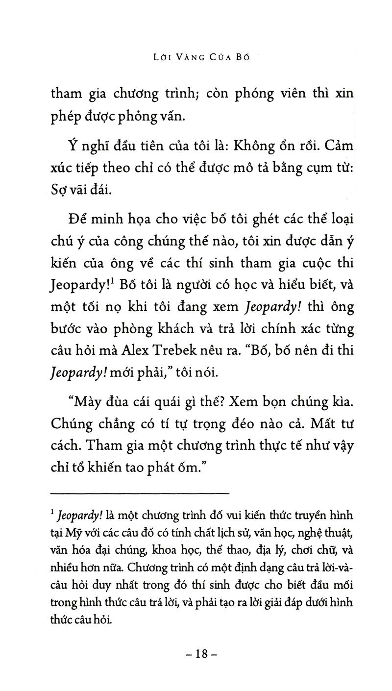 Lời Vàng Của Bố (Tái Bản 2018)