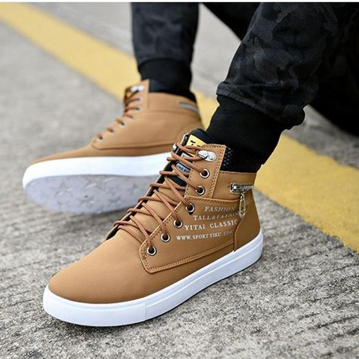 Giày Cao Cổ Nam, Giày Sneaker Thể Thao Nam Cổ Cao Hàng Cao Cấp